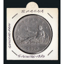 1870 - SPAGNA 5 Pesetas Argento Governo Provvisionale MB
